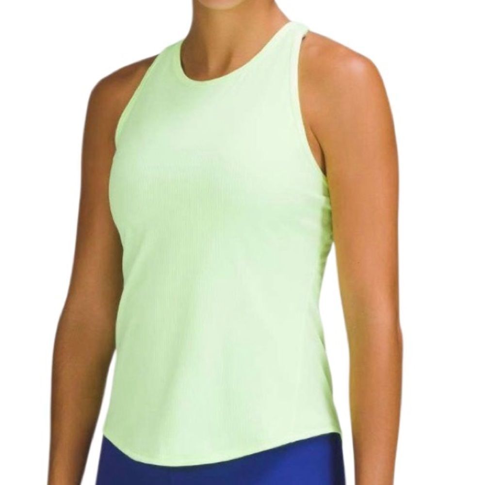 Lululemon Base Pace Ribbed Tank Top Faded Zap Size 6
